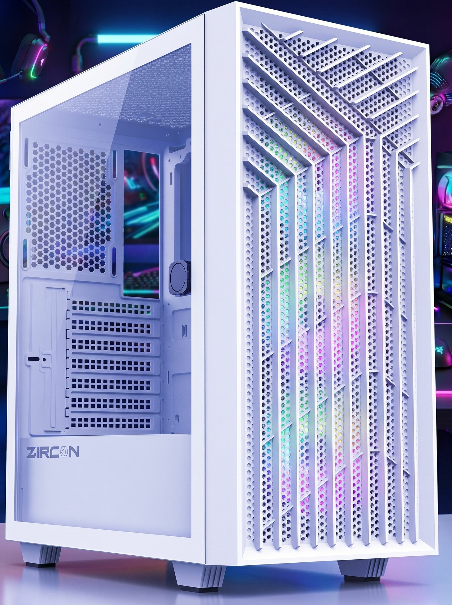Корпус для ПК Zircon Tropez WT Midi-Tower ATX, Micro-ATX VGA 330мм CPU 170мм 1*USB3.0,1*USB2.0