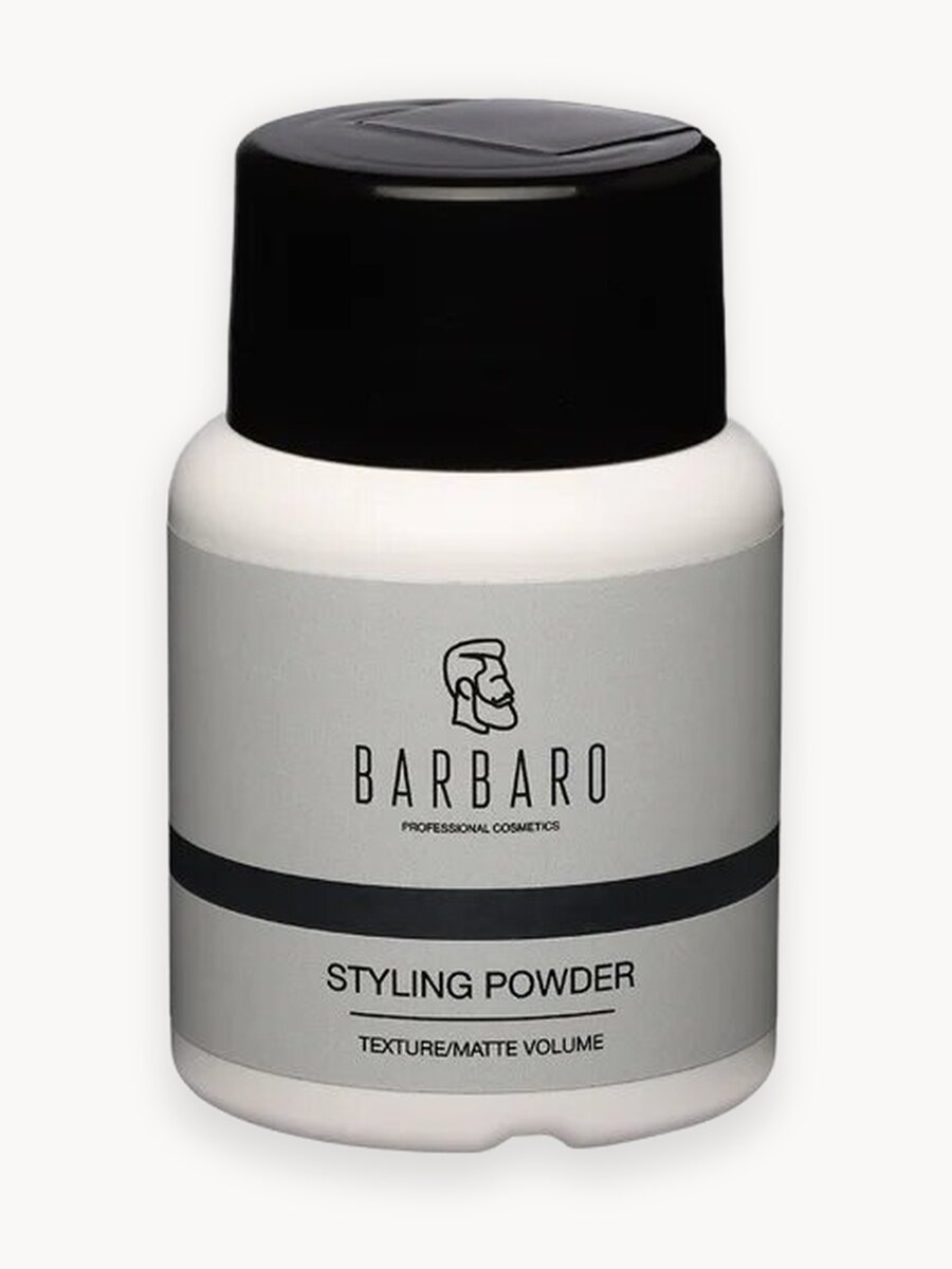 Пудра для укладки волос Barbaro стойкий объем на весь день, без запаха, 20 гр