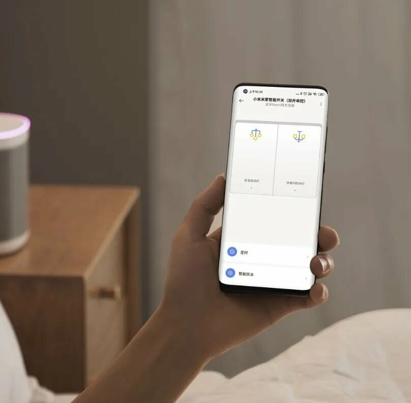 Выключатели Xiaomi Умный выключатель одноклавишный Xiaomi Mijia Smart Switch BLE Mesh Single Fire (одну клавиши) DHKG01CM(Mihome APP), Белый