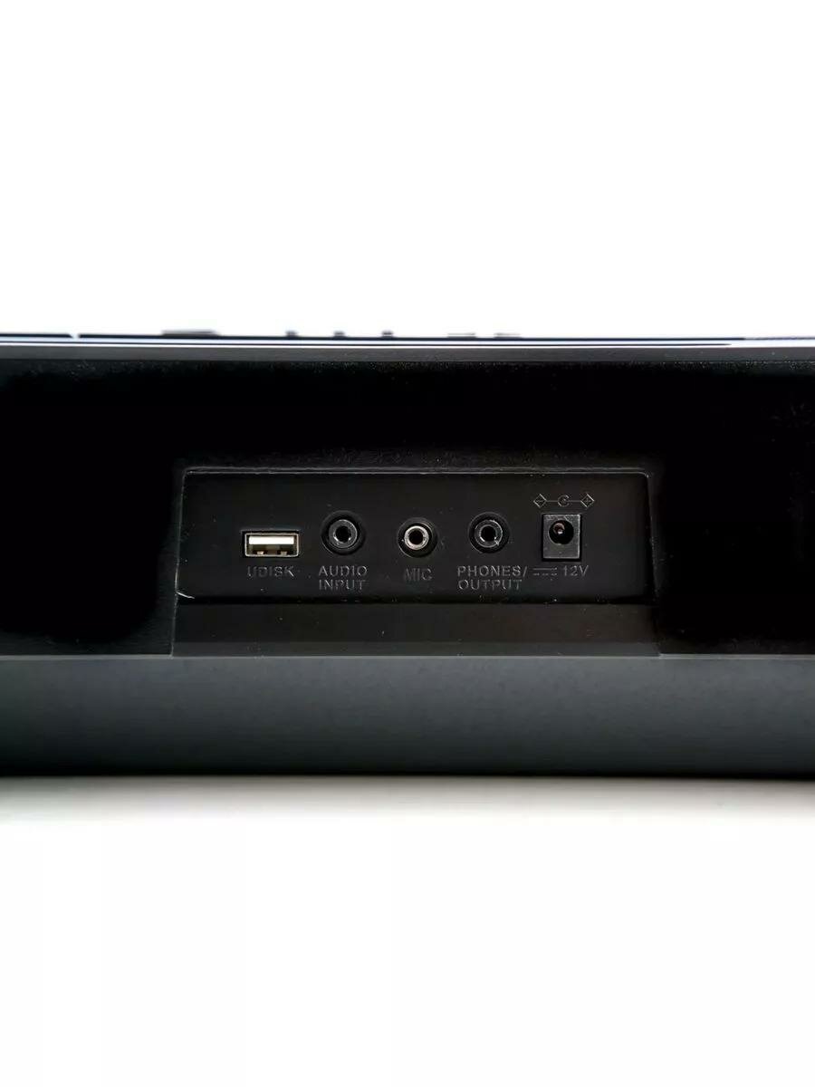 Синтезатор МК 809, 61 клавиш, невзвешенная клавиатура, малоразмерные клавиши, черный — фото 1