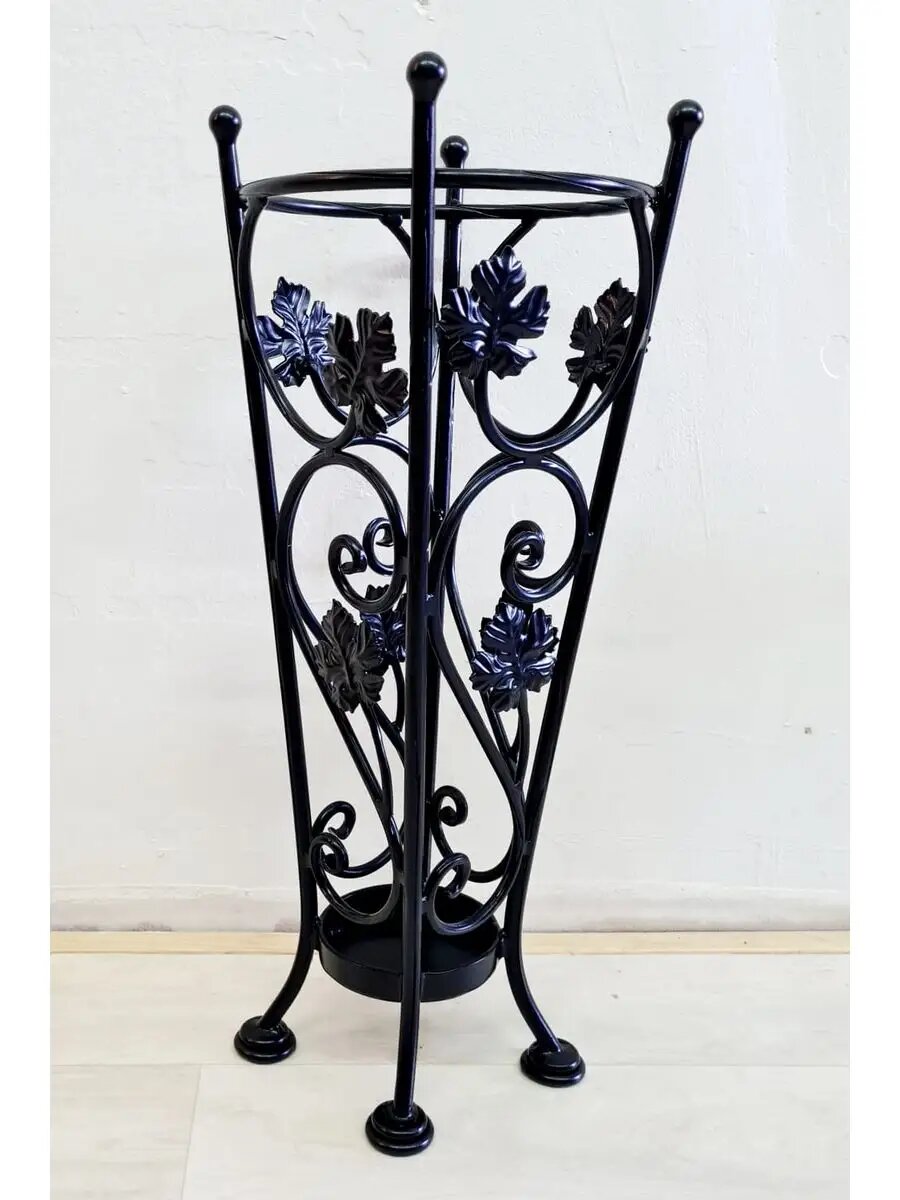 Кованая подставка для зонтов, Студия кованой мебели Нива, цвет черный — фото 1