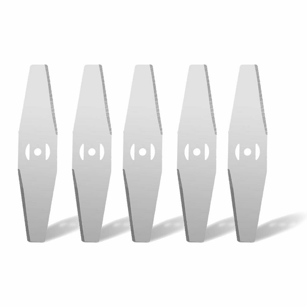 Сменные лезвия для газонокосилки 5 шт износостойкие лезвия для электрического триммера прочная сталь для газонокосилки и кустореза