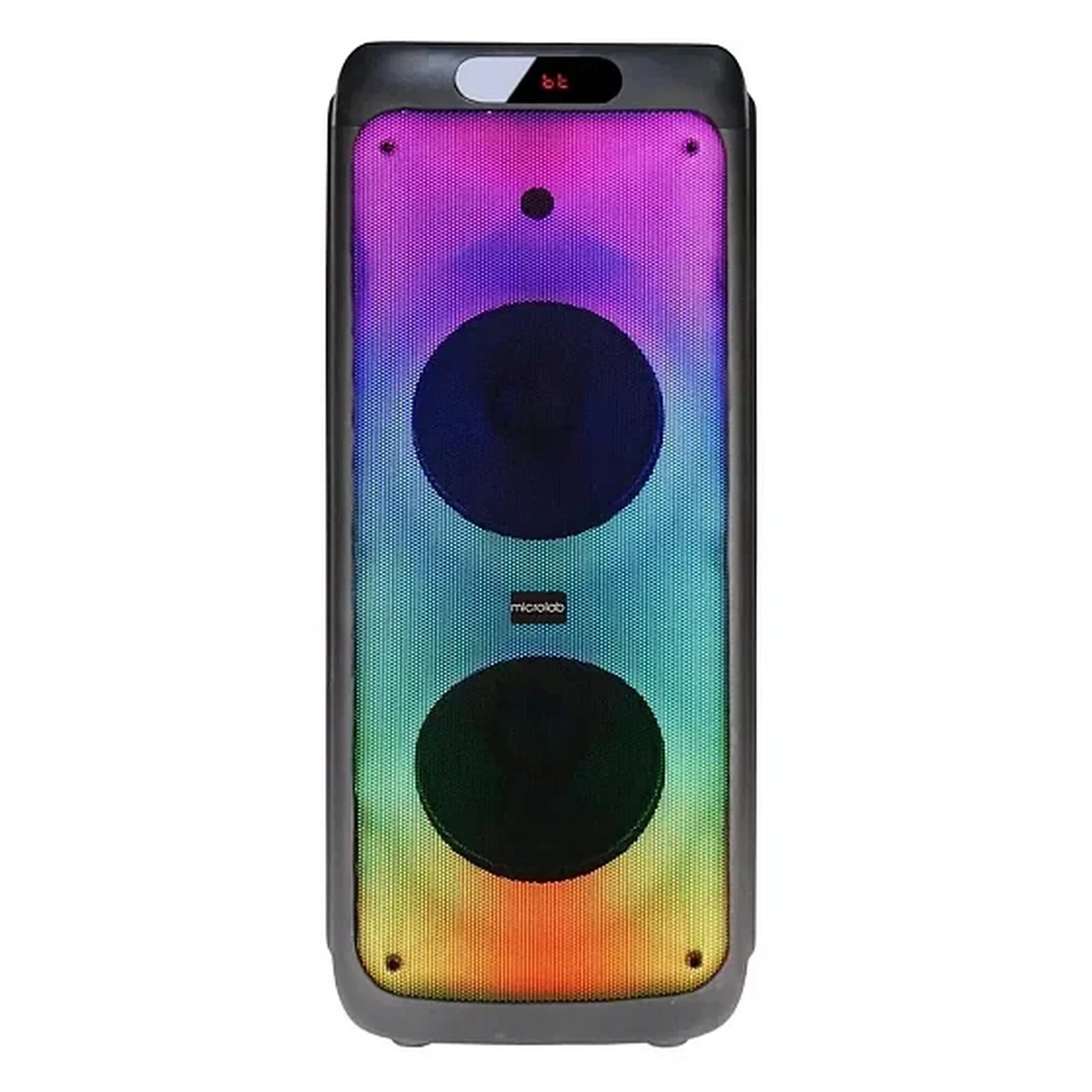 Портативная колонка Microlab PT1000W, RGB-подсветка, Bluetooth, 5400 мАч, черная