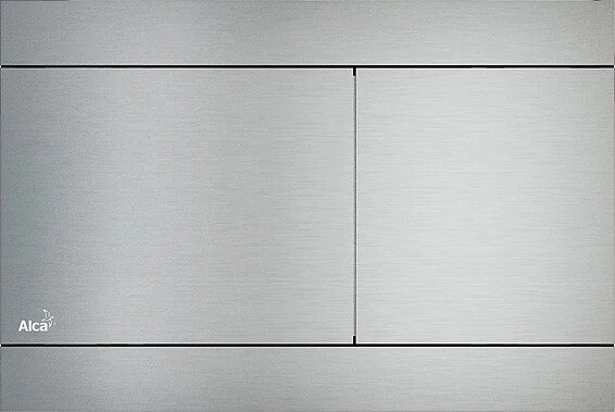 Кнопка смыва для унитаза AlcaPlast Flat Fun металл цвет матовый alunox