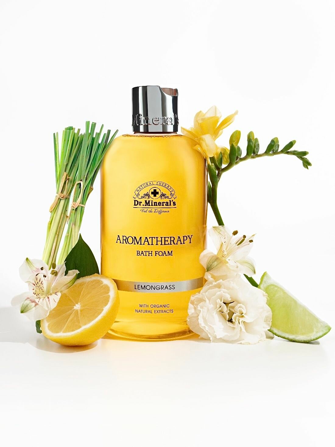 Dr. Mineral's, Пена для ванны на натуральном экстракте лемонграсса, ароматерапия, 500 мл — фото 1