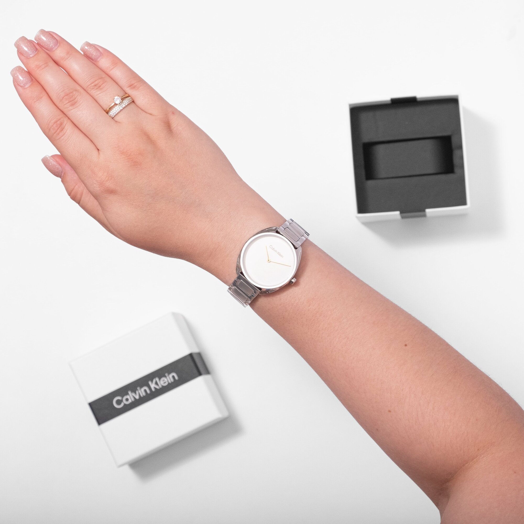 Наручные часы CALVIN KLEIN, серебристый — фото 1