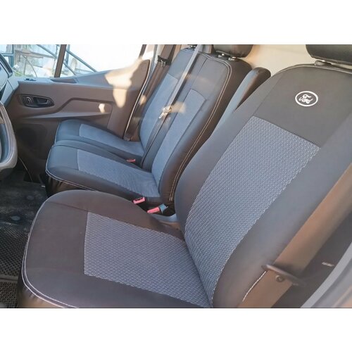 Чехлы на сиденья Ford Transit VIII с 2014 г Форд Транзит VIII с 2014 г на 3 места Ткань Жаккард 5500₽