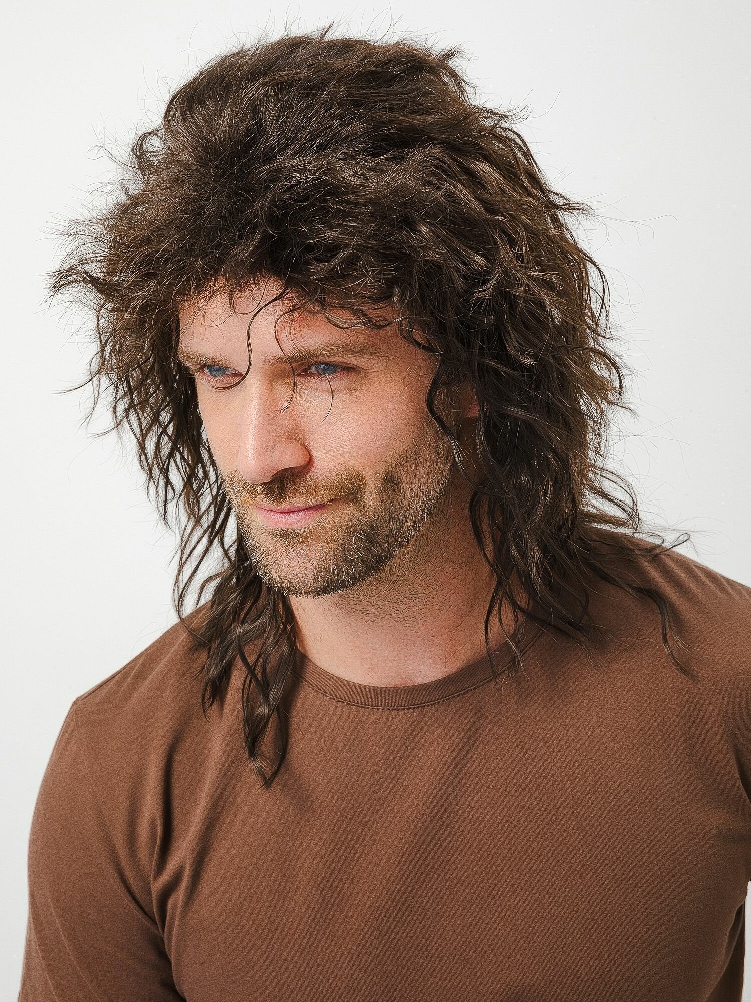 Парик мужской, кудрявый, в стиле 80х — фото 1