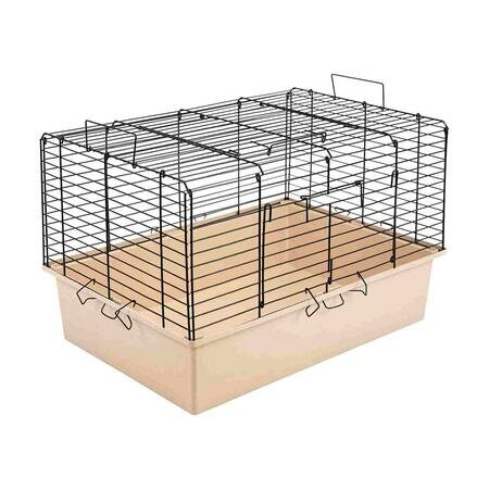 HOMEPET №2 58 см х 40 см х 325 см шаг прута 20 мм клетка для кроликов хорьков и морских свинок бежево-черная