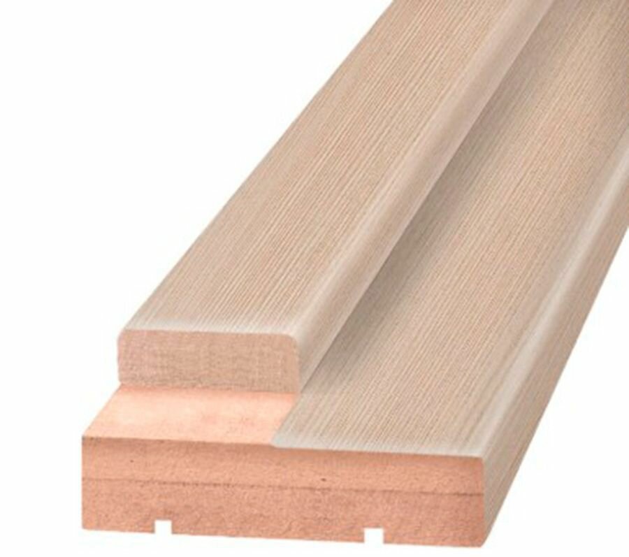 Олови порог дверной 74х945мм экошпон Дуб Беленый