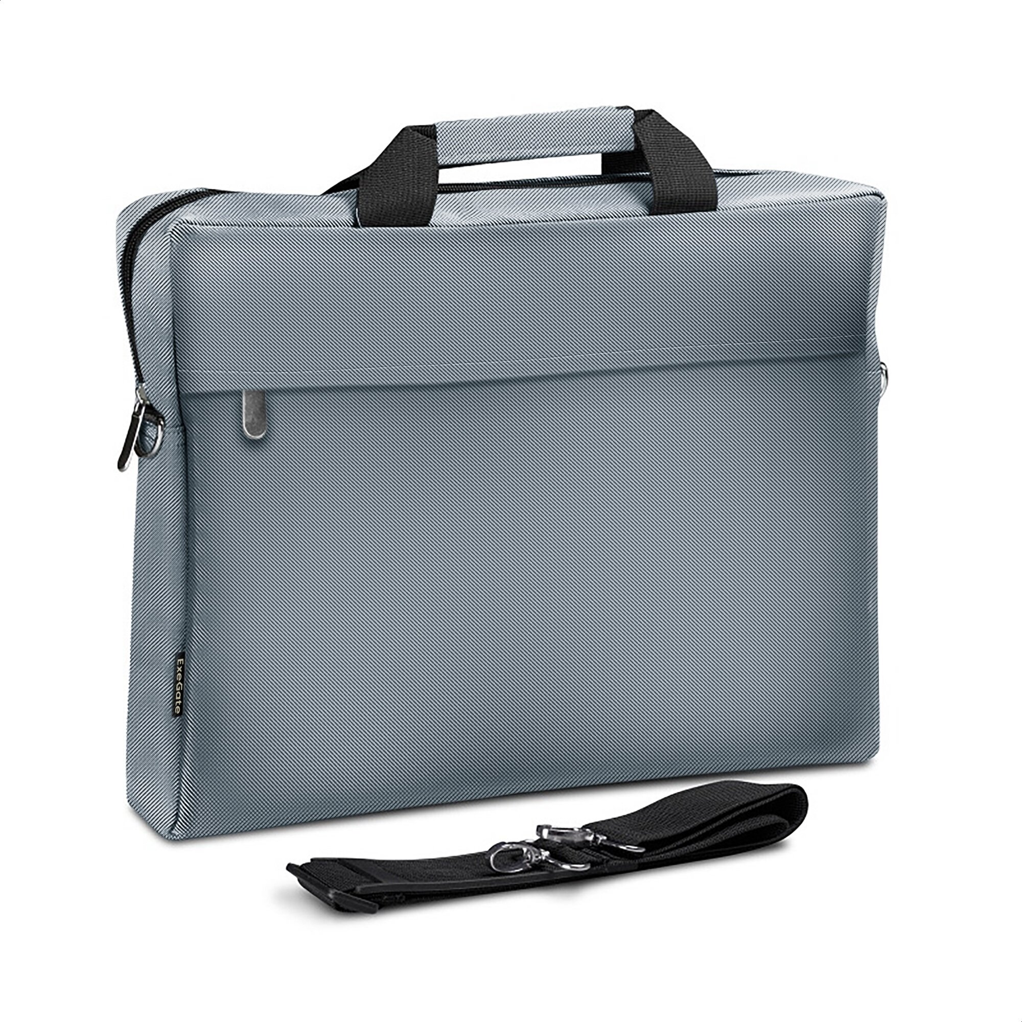 Сумка ExeGate Start S15 Grey, серая, полиэстер, для ноутбуков до 15.6" EX205136RUS