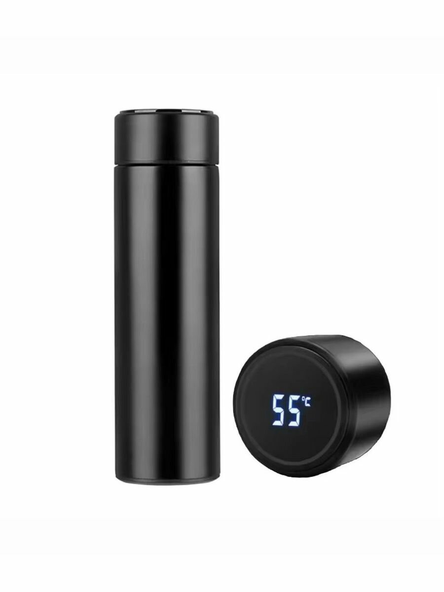 Термос с датчиком температуры 0,5 л с ситечком