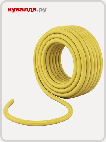 Изображение товара Шланг поливочный СИБРТЕХ "Дачник" 1" х 25 м (желтый)