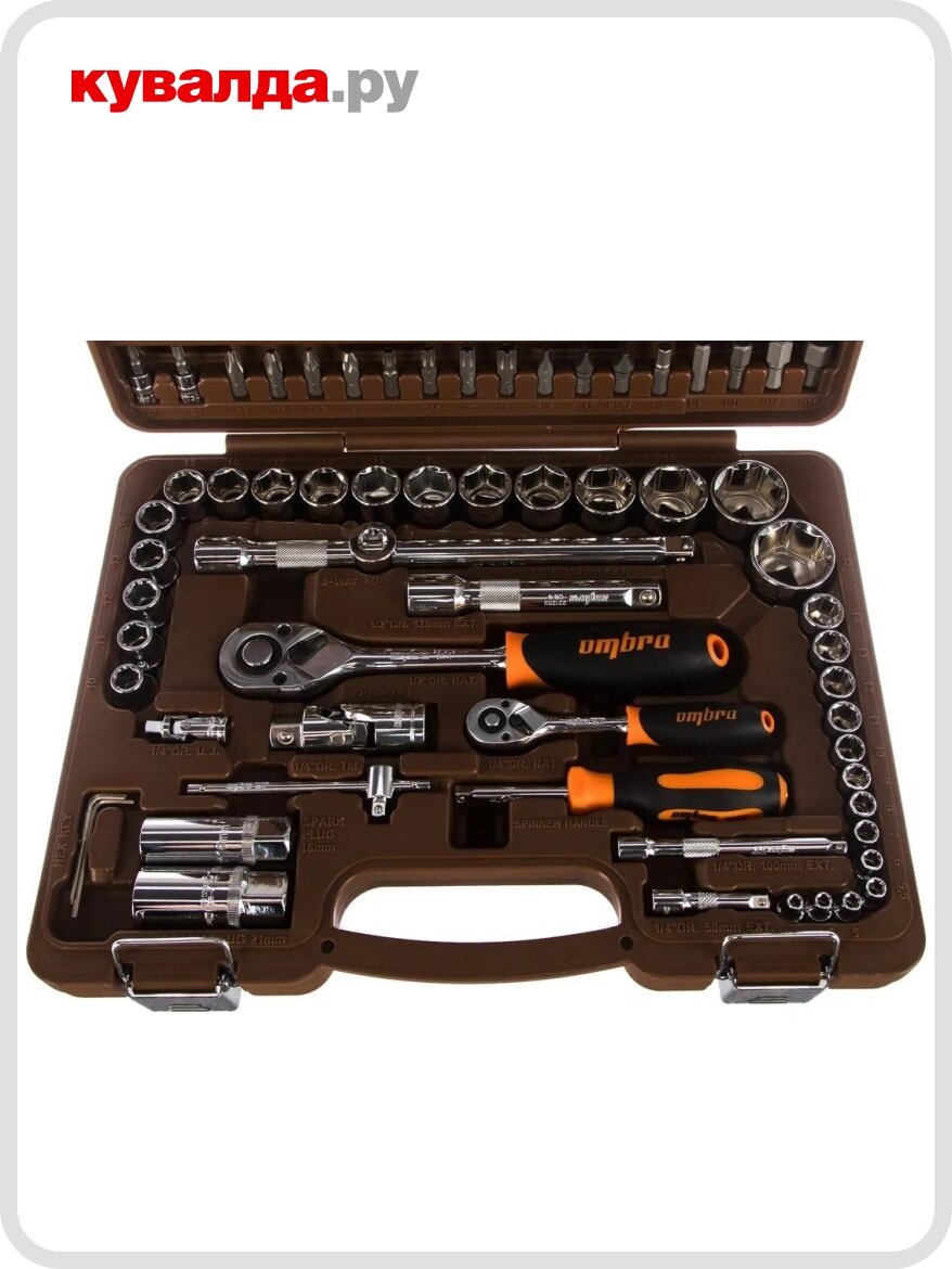 Набор инструментов OMBRA OMT94S 1 4   1 2 DR  94 предмета