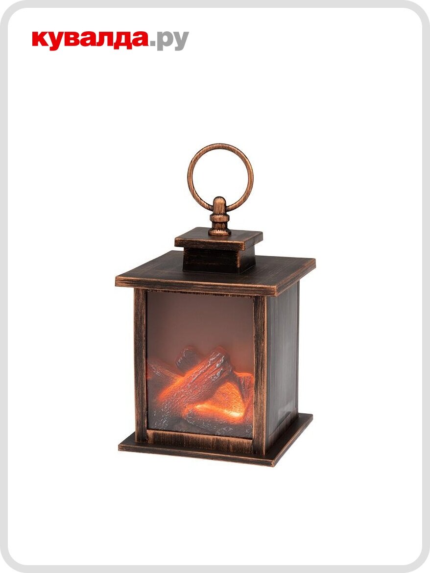 Электрокамин Neon-Night Кантри с эффектом живого огня 12х12х185 см