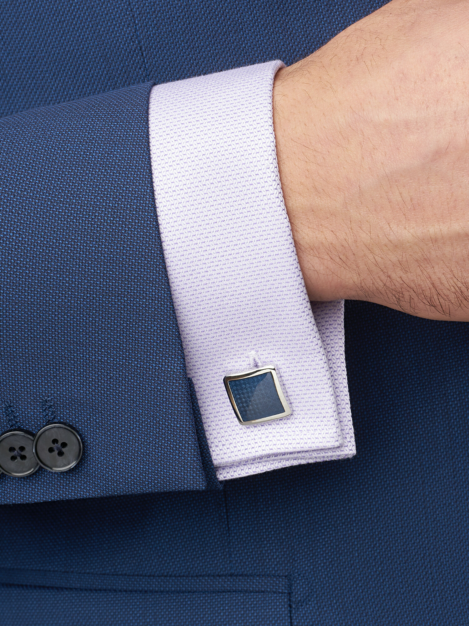 Запонки HENDERSON, синий — фото 1