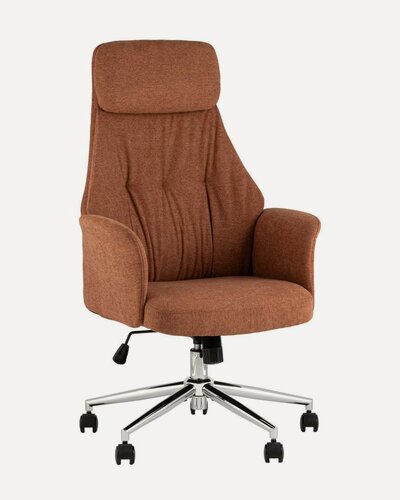 Изображение товара Офисное кресло TopChairs Кресло офисное TopChairs Neoma терракотовый ткань арт. УТ000041774