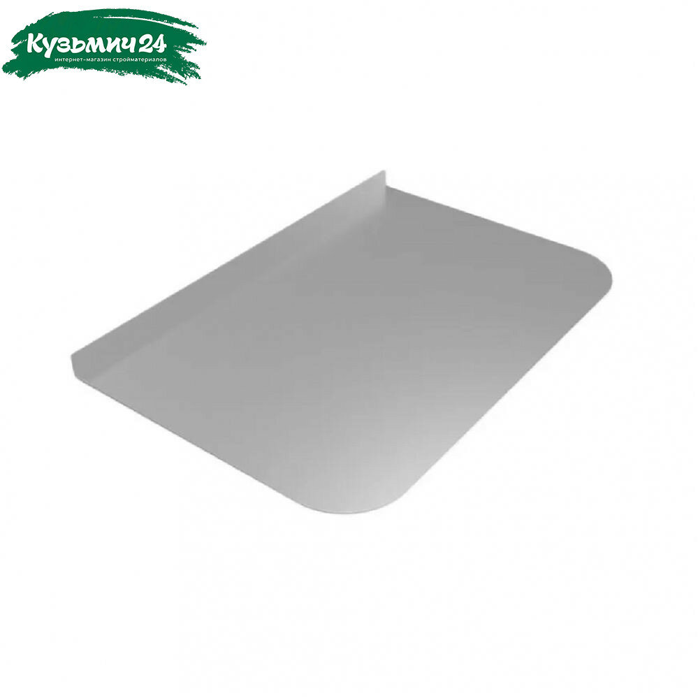 Лист предтопочный 0.5х400х600 мм нержавеющая сталь для каминов печей котлов и мангалов