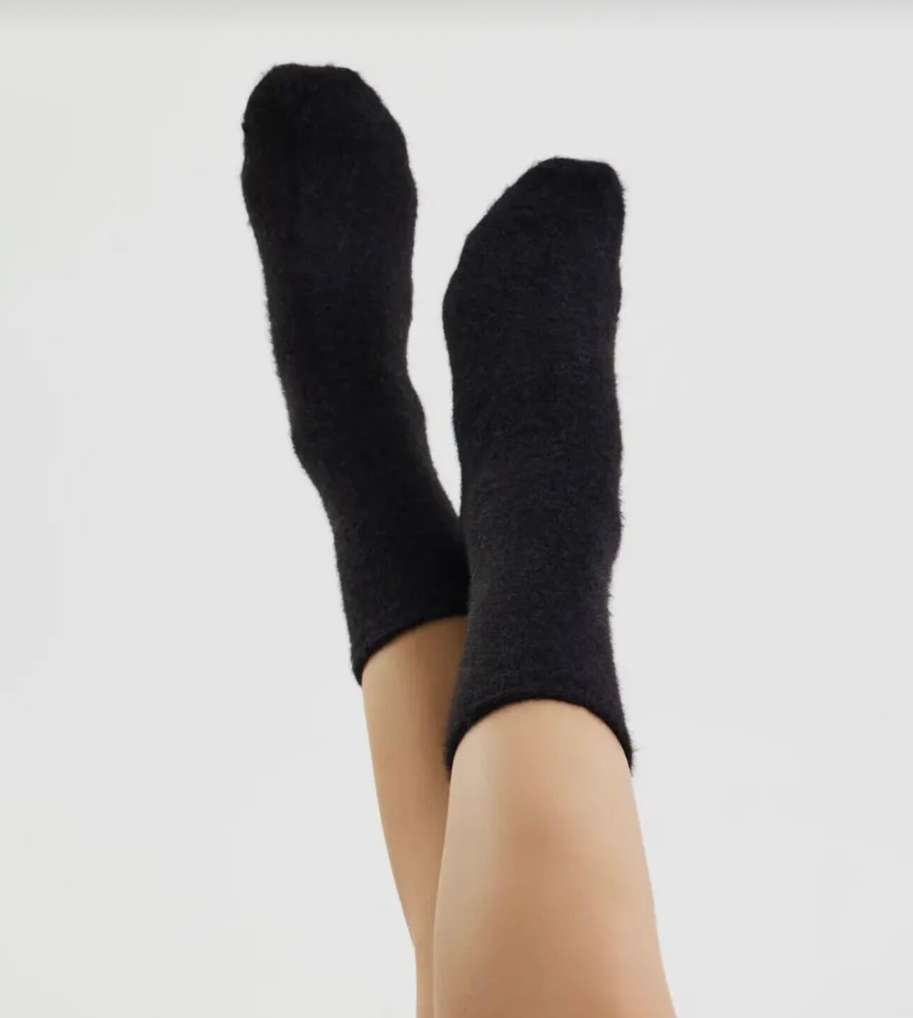 Носки  мягкие и пушистые носки, норковые зимние носки, комплект, 5 пар, размер 36-41, черные — фото 1
