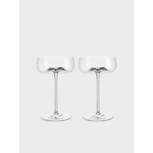 Бокал-креманка для шампанского, Kuchenland, 250 мл, 2 шт, стекло, Янтарный шар, Sorento