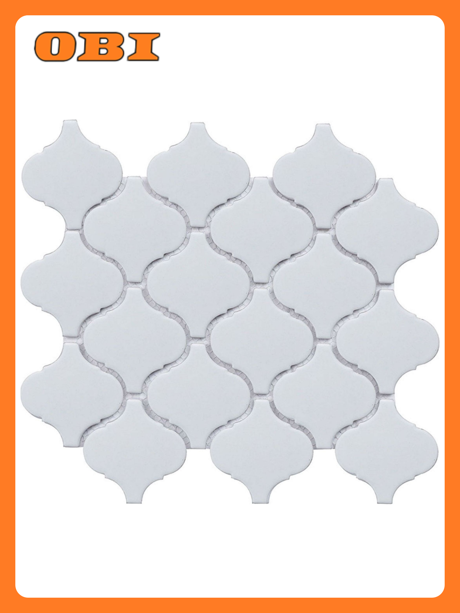 Керамическая мозаика StarMosaic Latern белая 28х246 см матовая 1шт