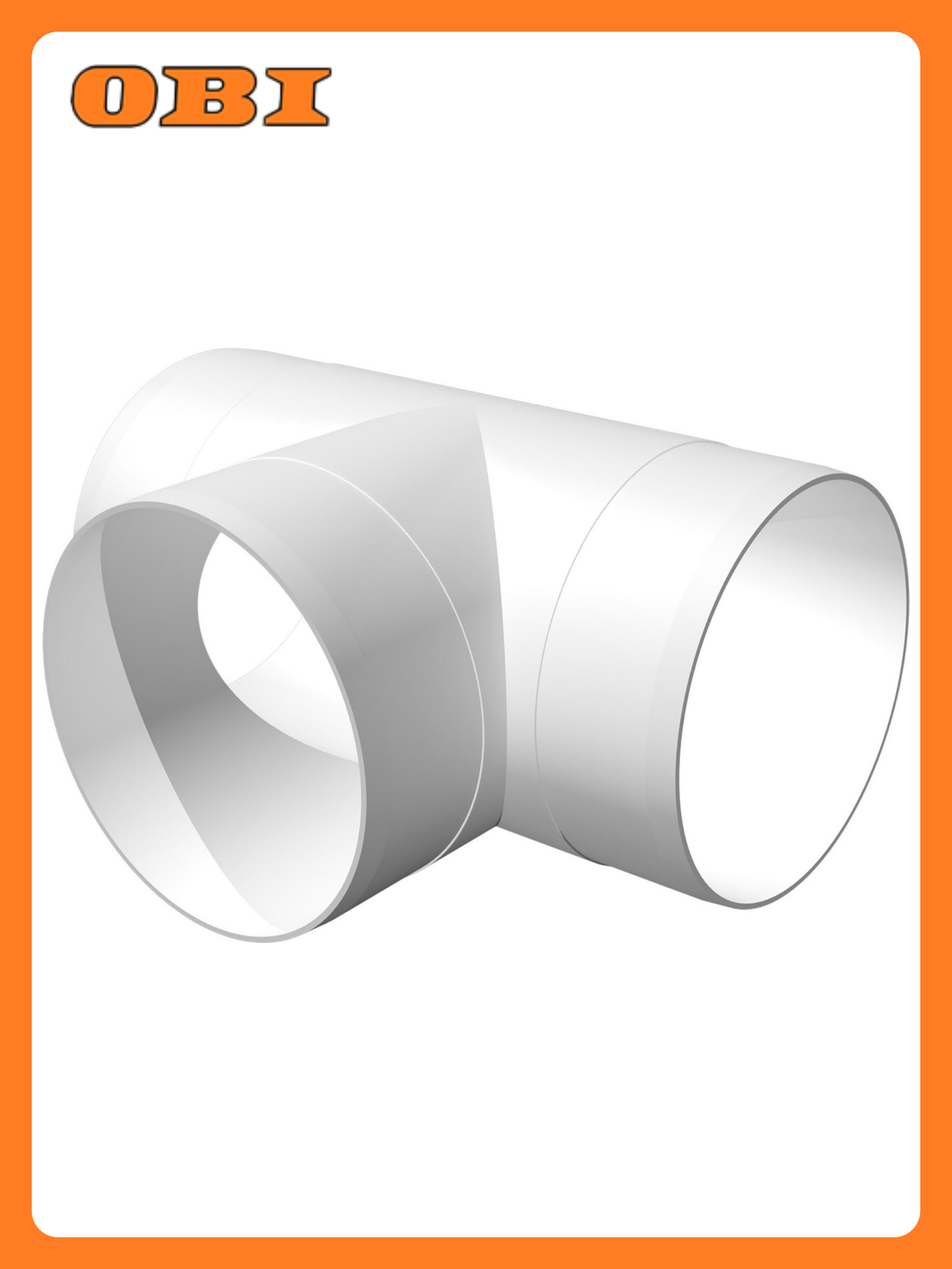 Тройник ERA 125ТП полистирол 212х125 мм d125 мм Т-образный