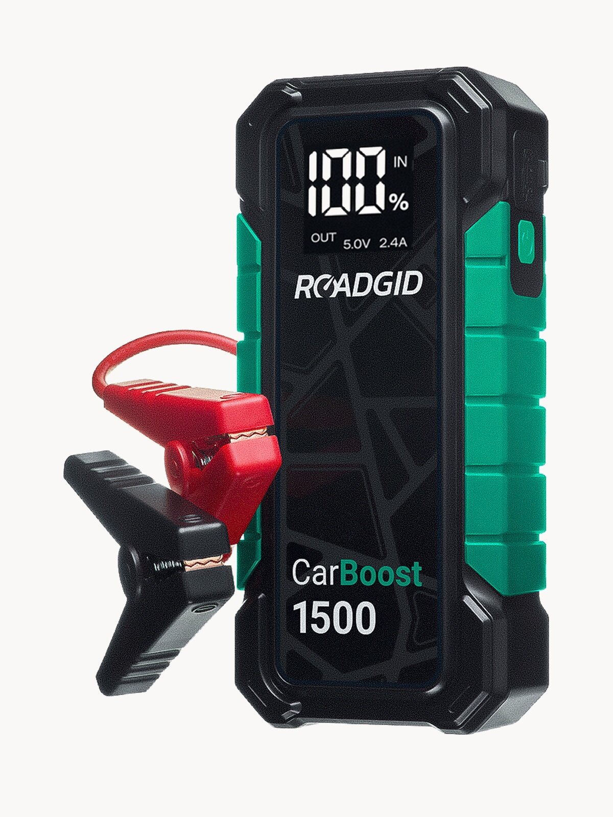 Пусковое устройство для автомобиля Roadgid CarBoost 1500 / бустер автомобильный пусковой / 1500А /12000 мАч /LED фонарь