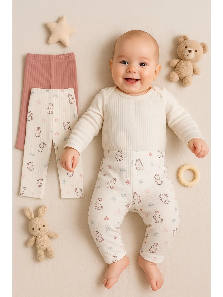 Ползунки MARK FORMELLE размер 74/48 розовый белый