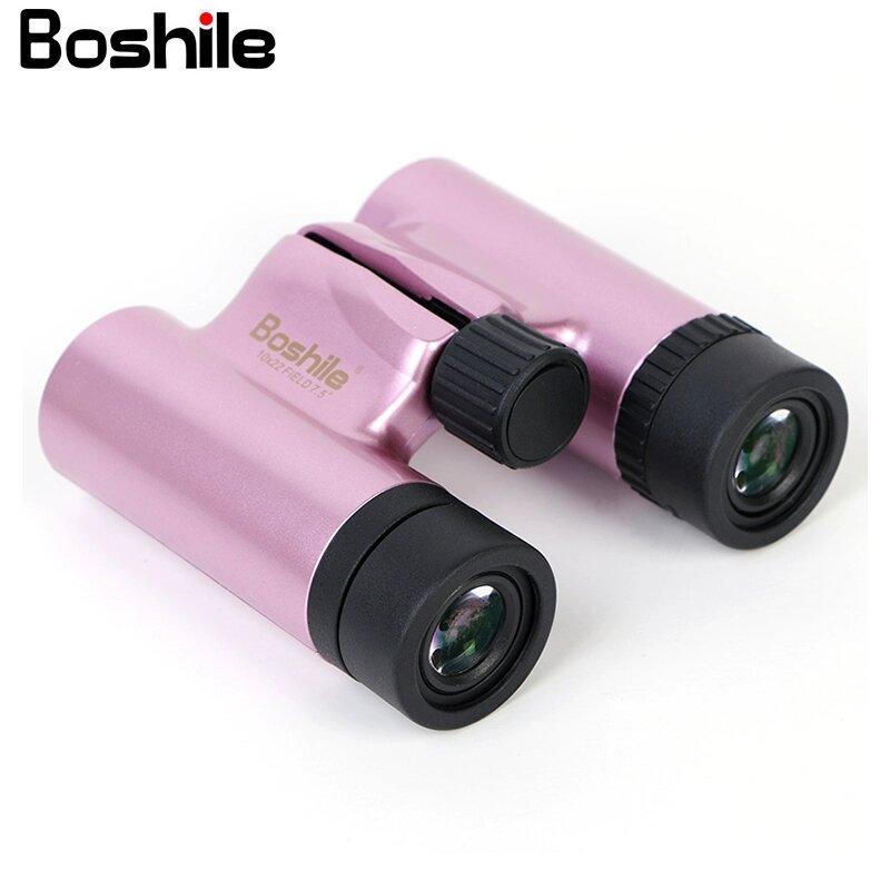 Bosuile 10x22 Портативные бинокли для детей, высокое увеличение HD ночное видение, фиолетовый