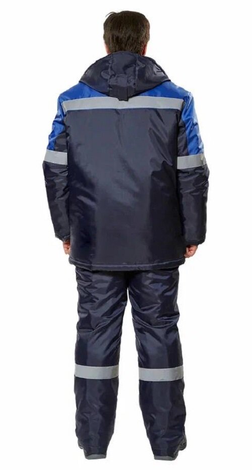 Костюм рабочий Авангард мужской Фрейм утепленный цвет темно-синий-василек р 112-116 р 182-188