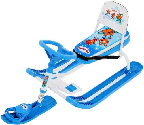 Снегокат Nika Тимка Спорт 4-1 (Три Кота) белый каркас