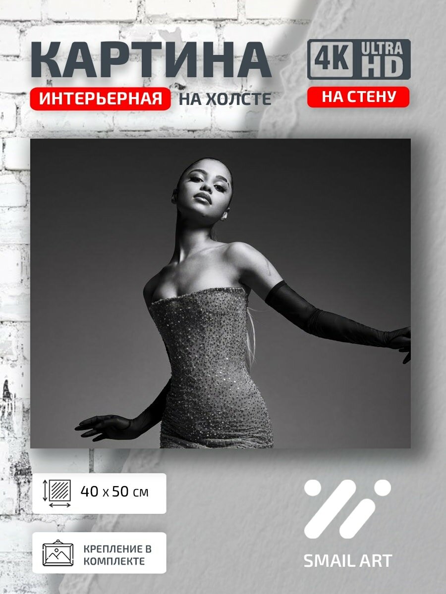 Картина на холсте интерьерная 40 на 50 на стену Тайлы Дарк для студии атмосфера