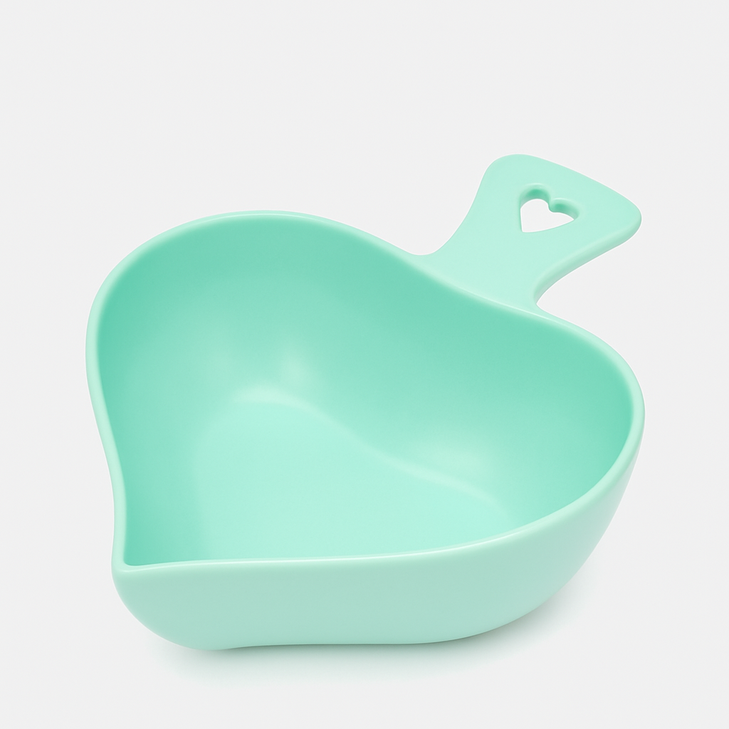 Тарелка-керамическая «Сердце», керамика, светло -зелёная, для кухни