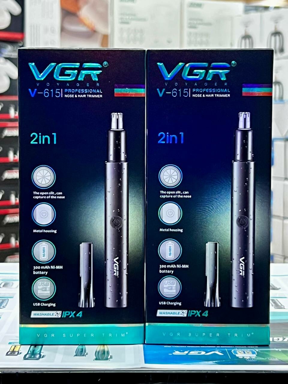 Триммер V-615 VGR, для разных частей тела, нержавеющая сталь, IPX4