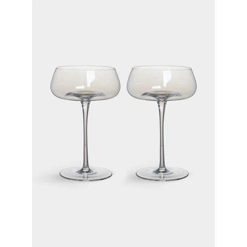 Бокал-креманка для шампанского 270 мл 2 шт кристальное стекло перламутр Opera polar 3435₽