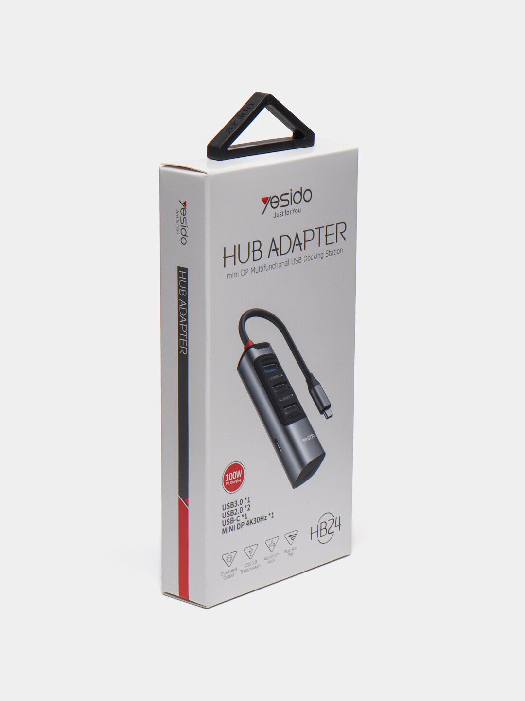 Адаптер-концентратор Yesido HB24 USB-C Mini DP 4K 30Hz PD 100W USB 3.0, док-станция — фото 1