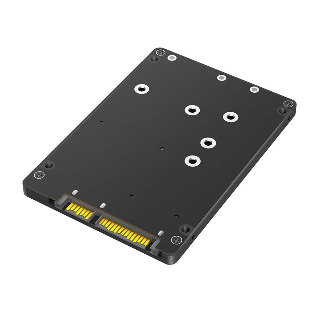 1 комплект твердотельного накопителя SSD «2-в-1» Плата-адаптер корпуса 2,5-дюймового жесткого диска — в пластиковом корпусе
