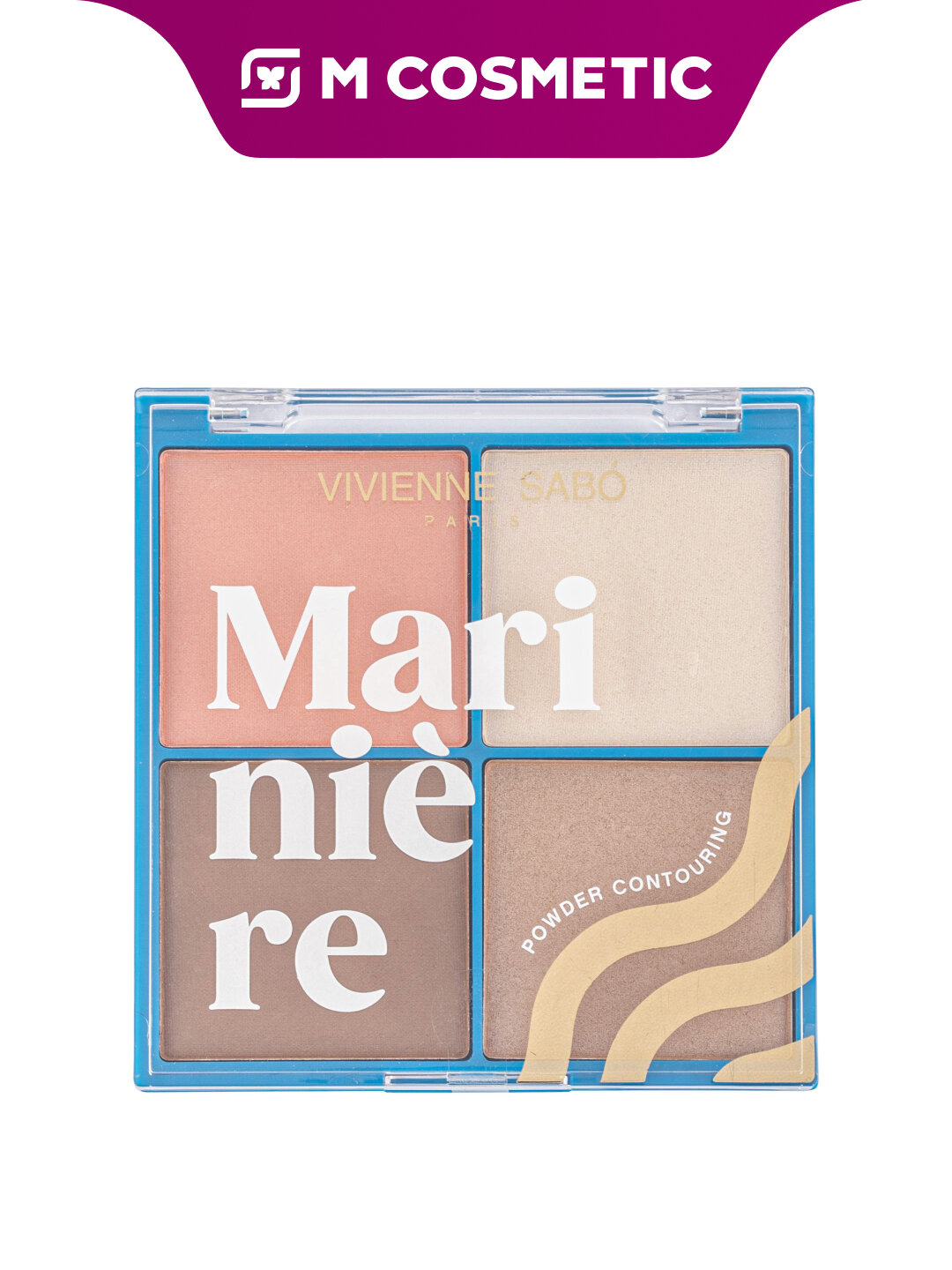 Пудровая Палетка VIVIENNE SABO, для Скульптурирования Лица, 17.2 г