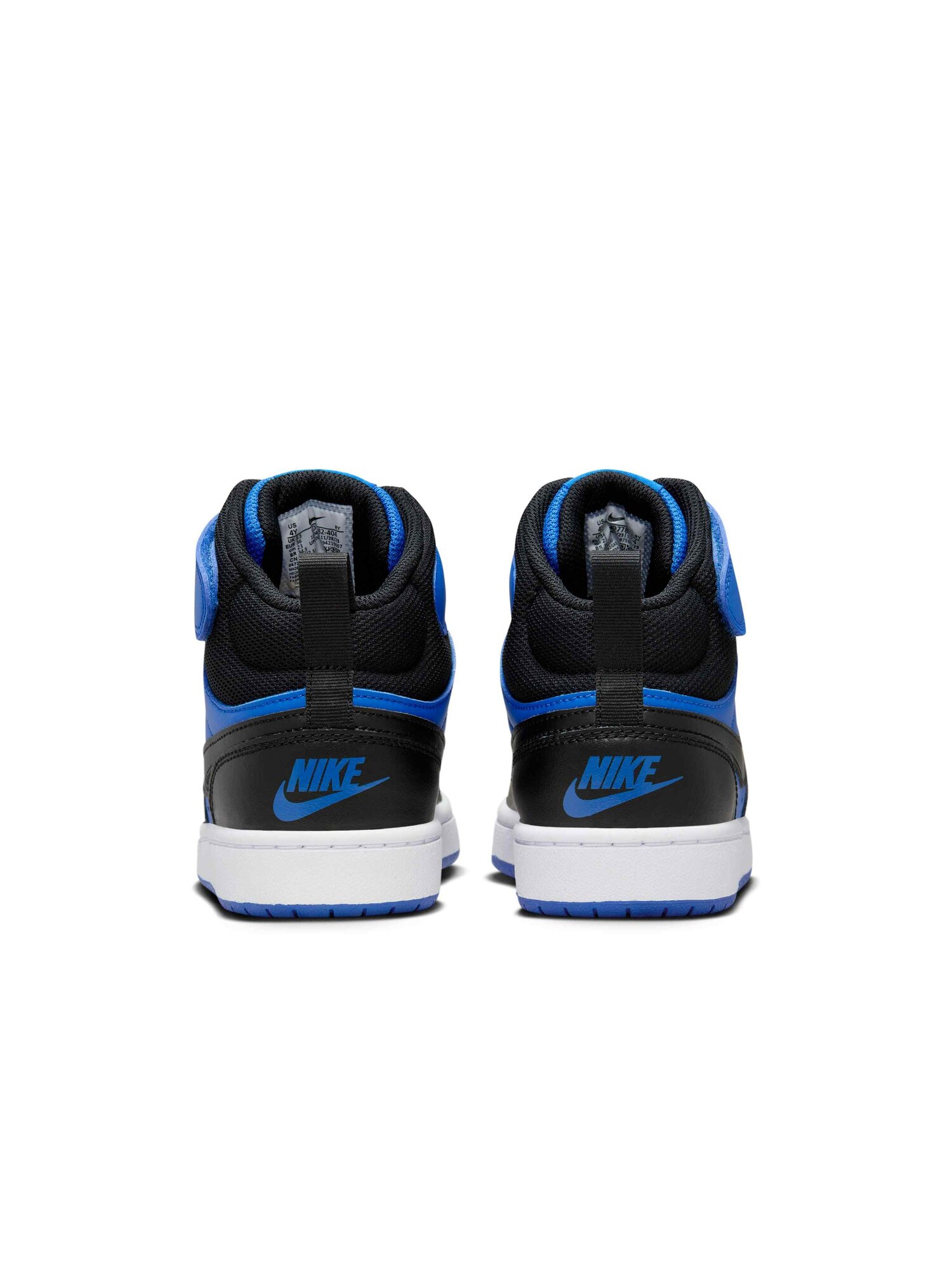 Кроссовки NIKE Court Borough Mid 2 GS, размер 5Y US, синий/черный — фото 1