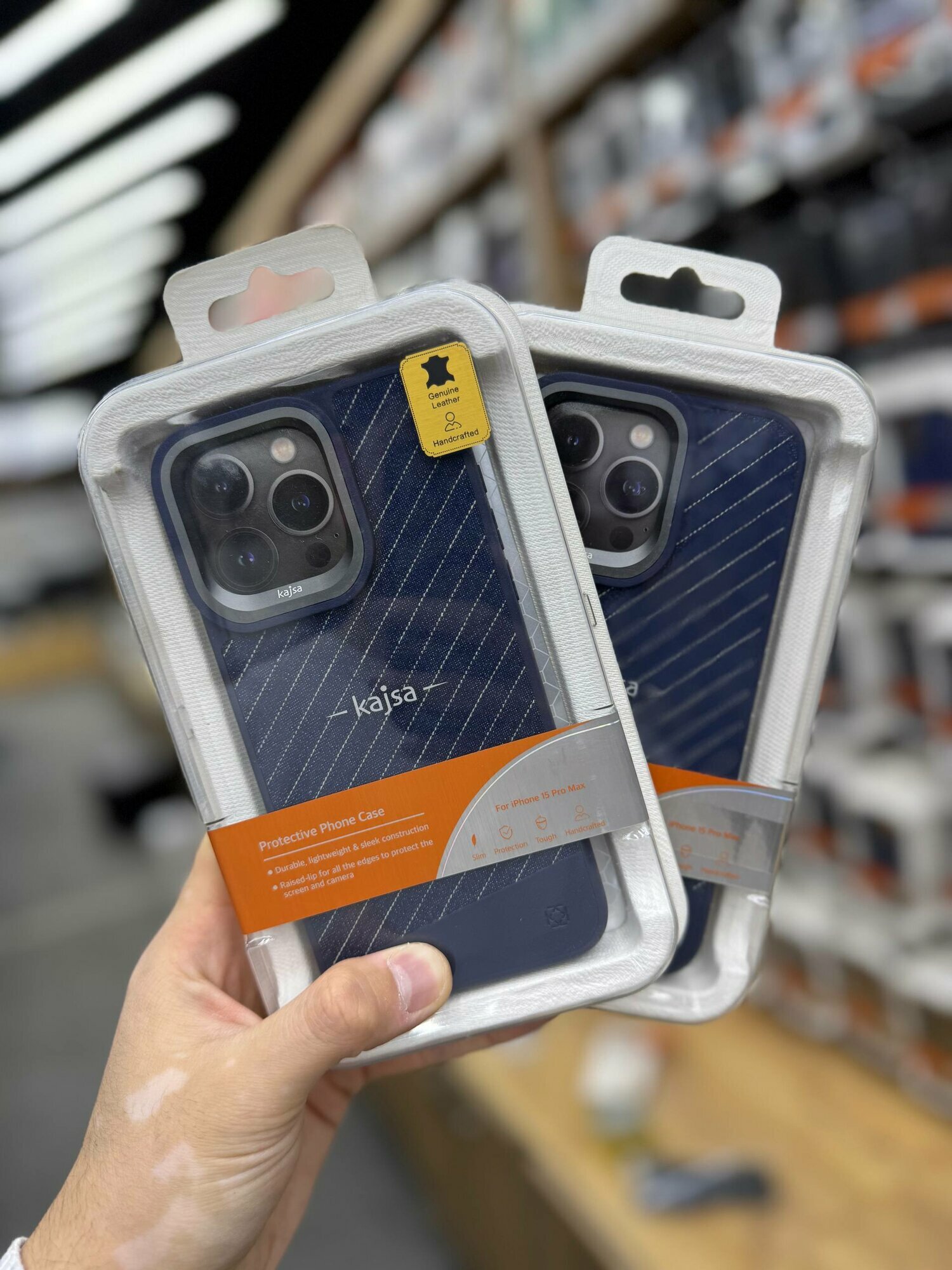 Чехол KAJSA противоударный для iPhone 15 Pro, защитный бампер, стильный дизайн, разноцветный