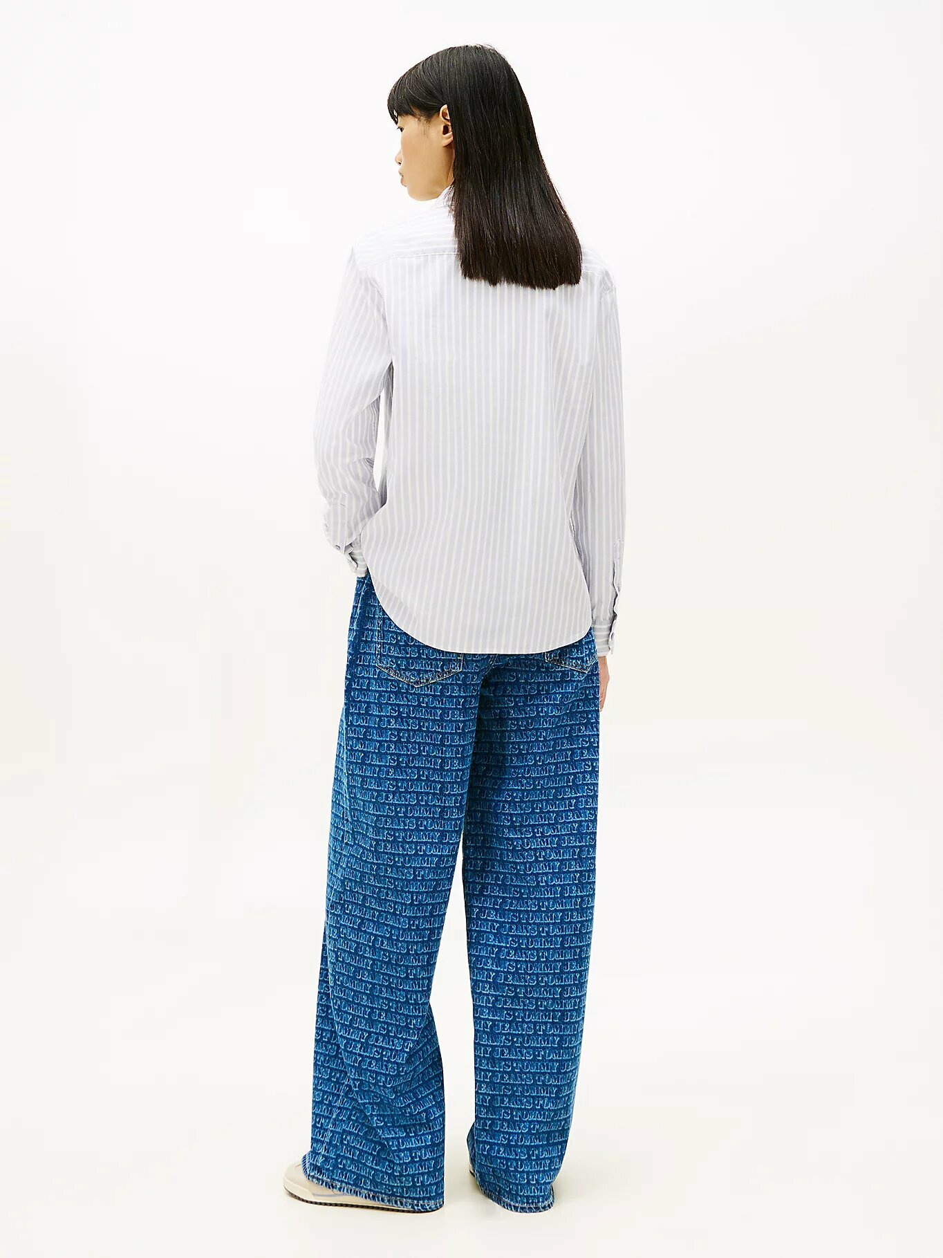 Рубашка Tommy Jeans, размер L, голубой — фото 1