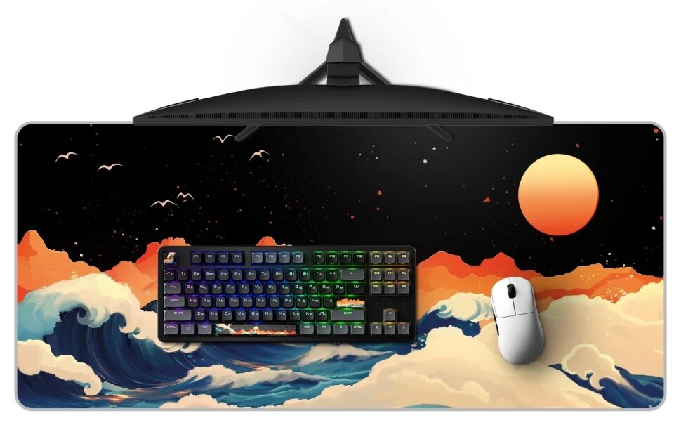 Коврик ARDOR GAMING Otohime (XL), 900 x 400 x 4, speed, разноцветный