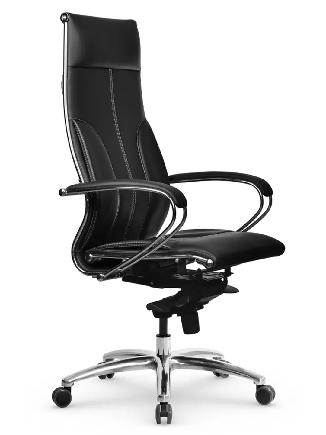 Кресло METTA Samurai L1-10K Infinity, для руководителя, обивка из искусственной кожи, черное