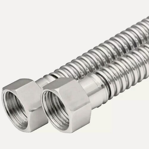 Изображение товара Подводка для газа AquaLink 1/2'х2 м, сильфонная, тип соединения г-г, надежное решение для подключения оборудования