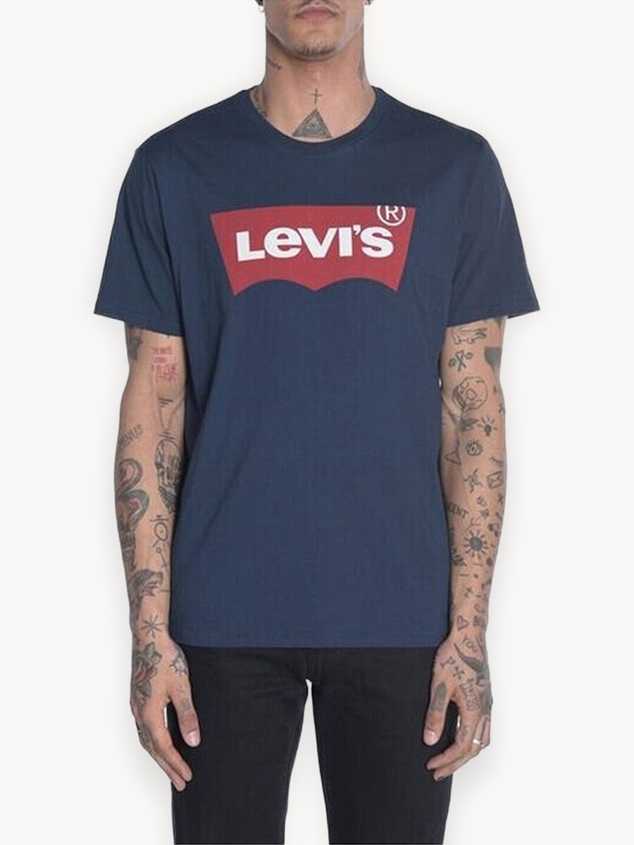 Футболка Levi's GRAPHIC SET-IN, 1 шт., размер L, темно-синий