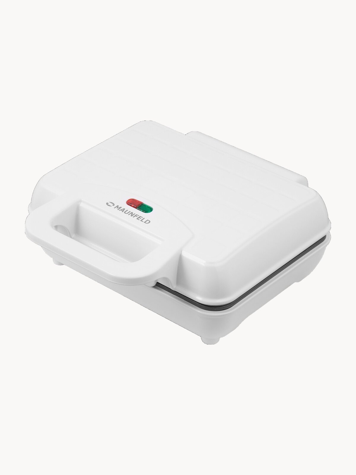 Вафельница MAUNFELD MF-1436WH, белый, 1000 вт, пластины 23х16,8