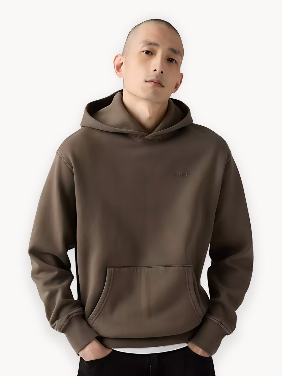 Худи Levi's, размер XL, , коричневый