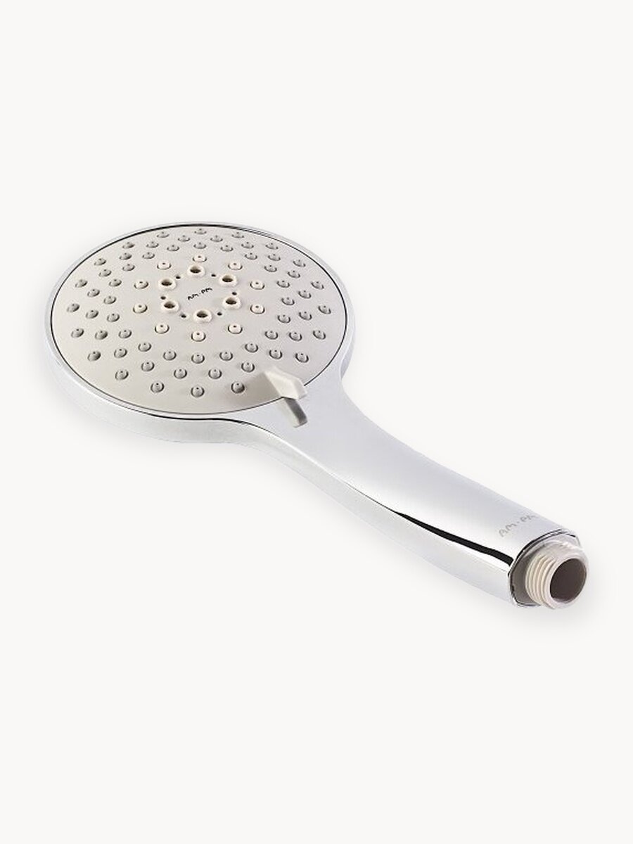 Лейка для душа AM.PM Spirit хром, диаметр 120 мм, 5 режимов, функция Rub&Сlean для легкой очистки душевых форсунок