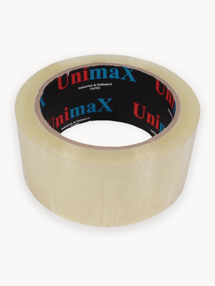 Скотч / Клейкая лента упаковочная, 48 мм х 200 м, прозрачная, ширина 48 мм