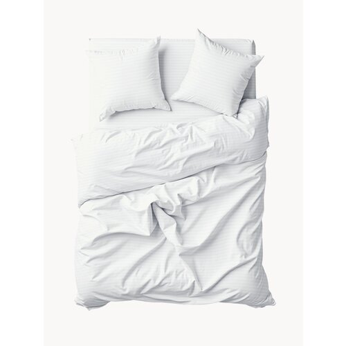 Флоранс Комплект постельного белья, Полисатин, Stripe,1 5 спальное, нав. 70х70, White